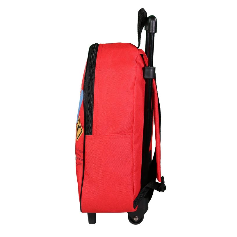 3666311023052-Sac maternelle à roulettes Cars - 1 compartiment - 10L - rouge - Bagtrotter-P_405164010_2-1