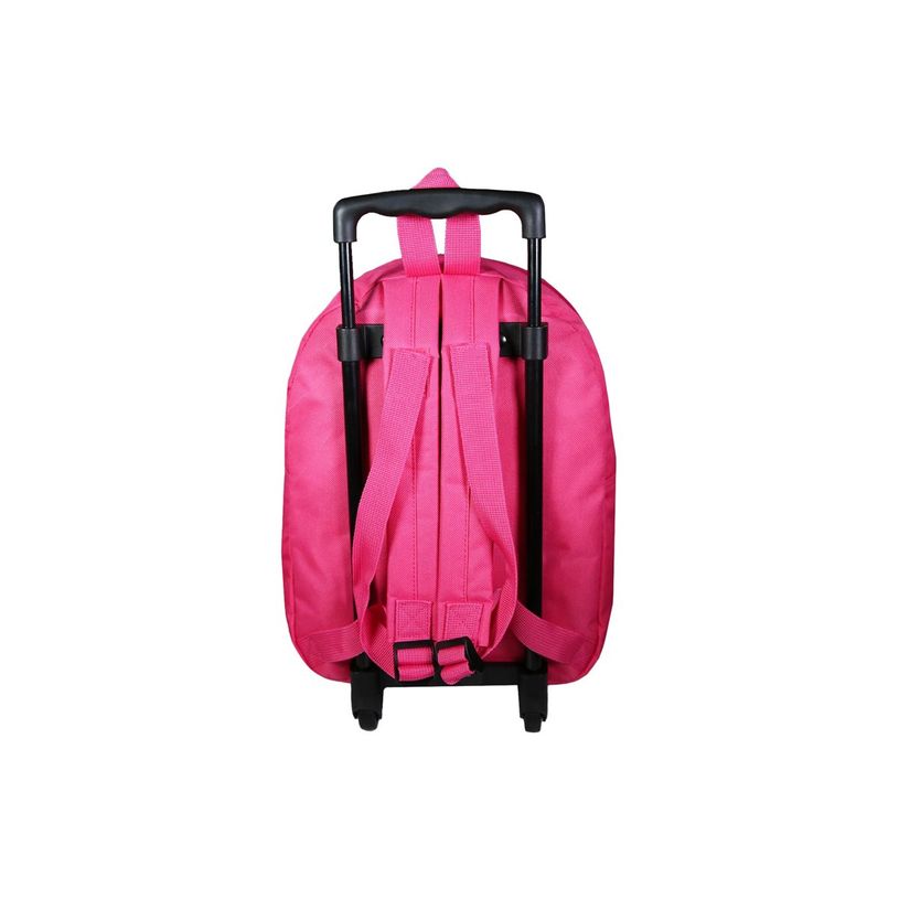3666311023113-Sac maternelle à roulettes Les Trolls - 1 compartiment - rose - Bagtrotter-P_405164016_6-6