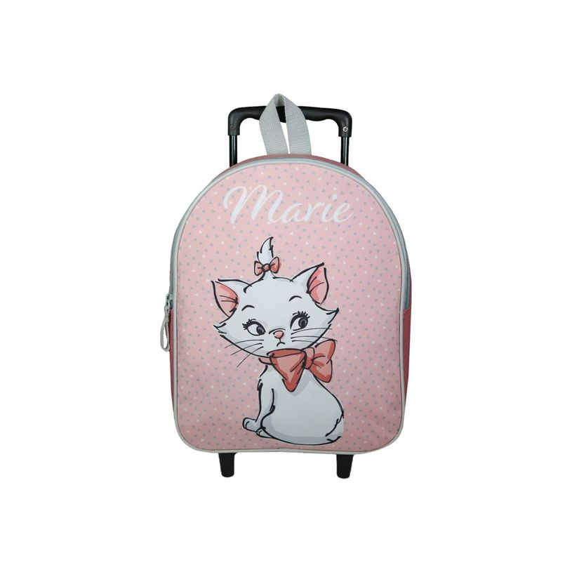 3666311023809-Sac maternelle à roulettes Marie - 1 compartiment - rose - Bagtrotter-P_405164017_4-3