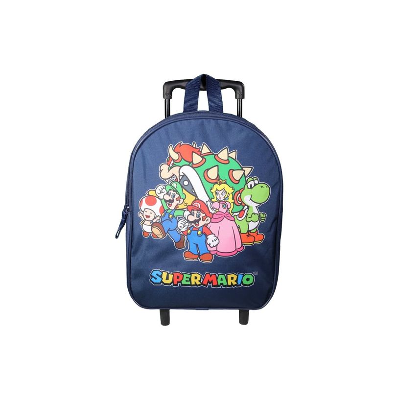 3666311023298-Sac maternelle à roulettes Super Mario - 1 compartiment - bleu - Bagtrotter-P_405164022_8-4