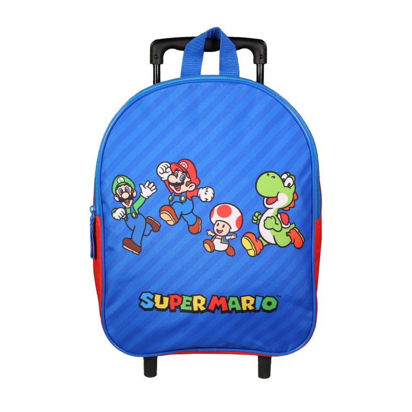 3666311023250-Sac maternelle à roulettes Super Mario - 1 compartiment - multicolore - Bagtrotter-P_405164023_1-0