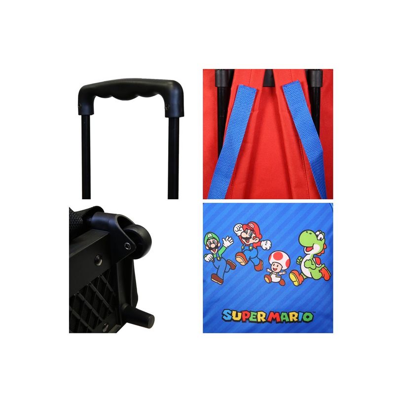 3666311023250-Sac maternelle à roulettes Super Mario - 1 compartiment - multicolore - Bagtrotter-P_405164023_4-6