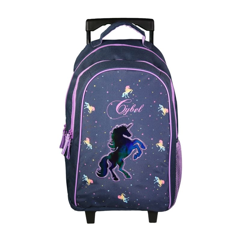 3666311021003-Sac à dos à roulettes Cybel - 2 compartiments - bleu - Bagtrotter-P_405164027_1-0