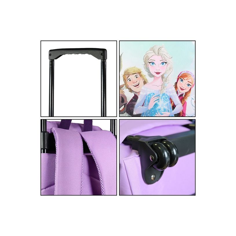 3666311022758-Sac à dos à roulettes La Reine des Neiges - 2 compartiments - violet - Bagtrotter-P_405164032_7-6