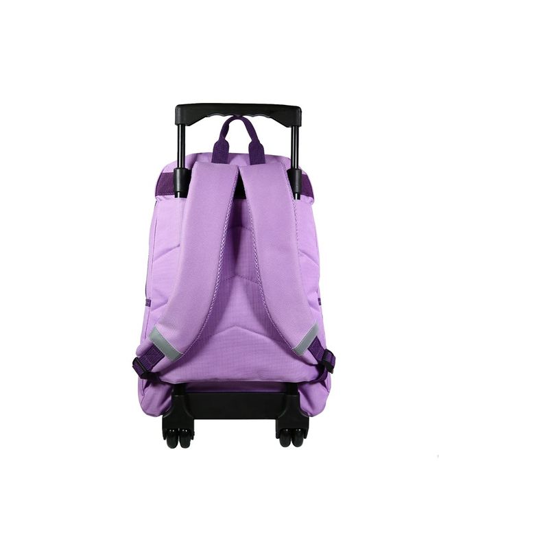 3666311022758-Sac à dos à roulettes La Reine des Neiges - 2 compartiments - violet - Bagtrotter-P_405164032_8-9