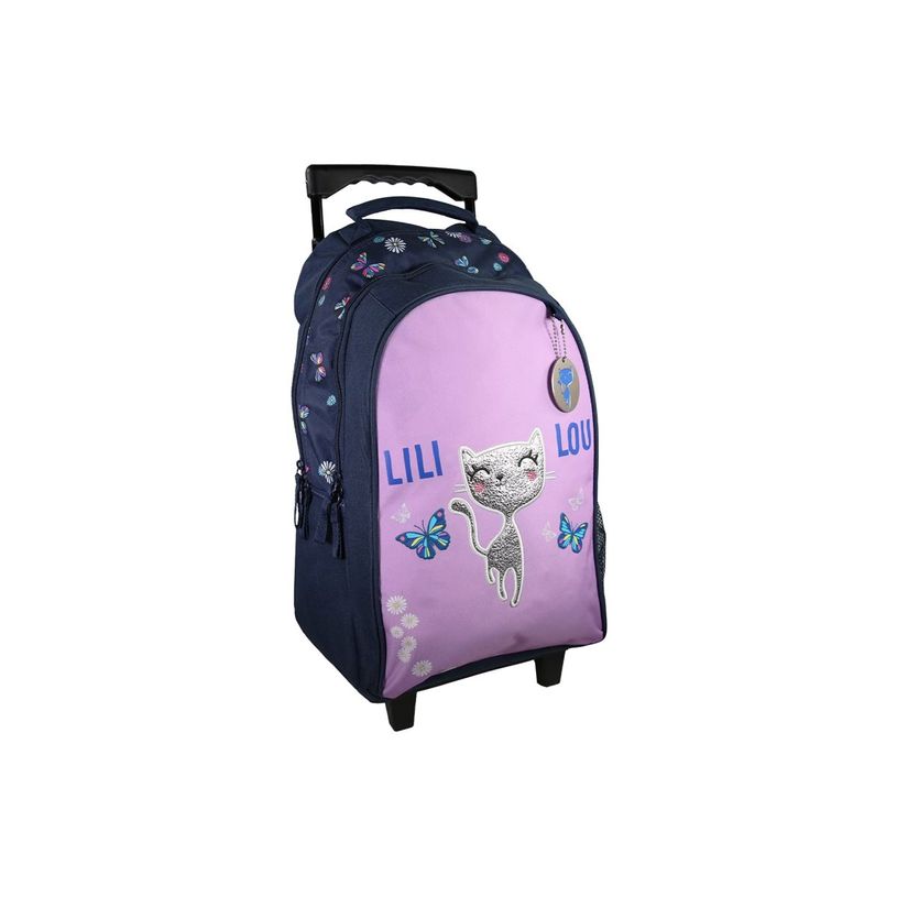 3666311021324-Sac à dos à roulettes Lili Lou - 2 compartiments - violet - Bagtrotter-P_405164037_9-4
