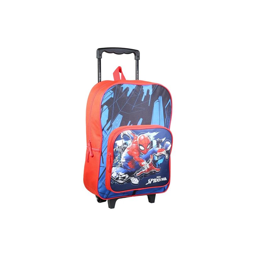 3666311020129-Sac à dos à roulettes Spiderman - 1 compartiment - bleu - Bagtrotter-P_405164038_7-6