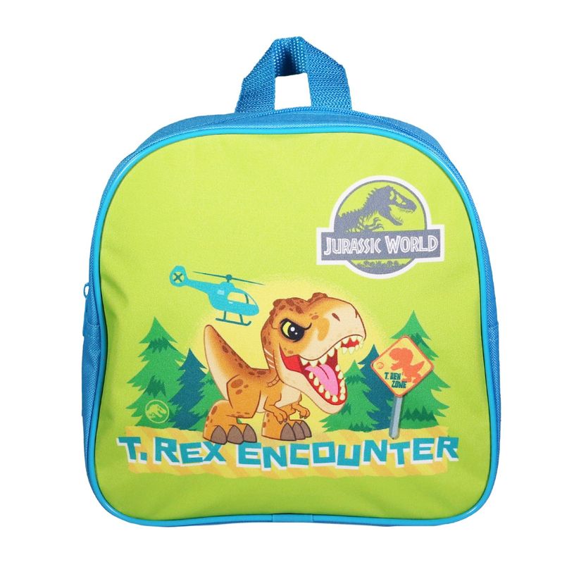 3666311022215-Sac goûter maternelle Jurassic World - 1 compartiment - vert - Bagtrotter-P_405164046_1-0