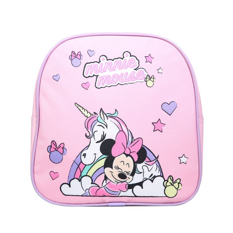 3666311024035-Sac goûter maternelle Minnie - 1 compartiment - rose - Bagtrotter-P_405164051_1-0