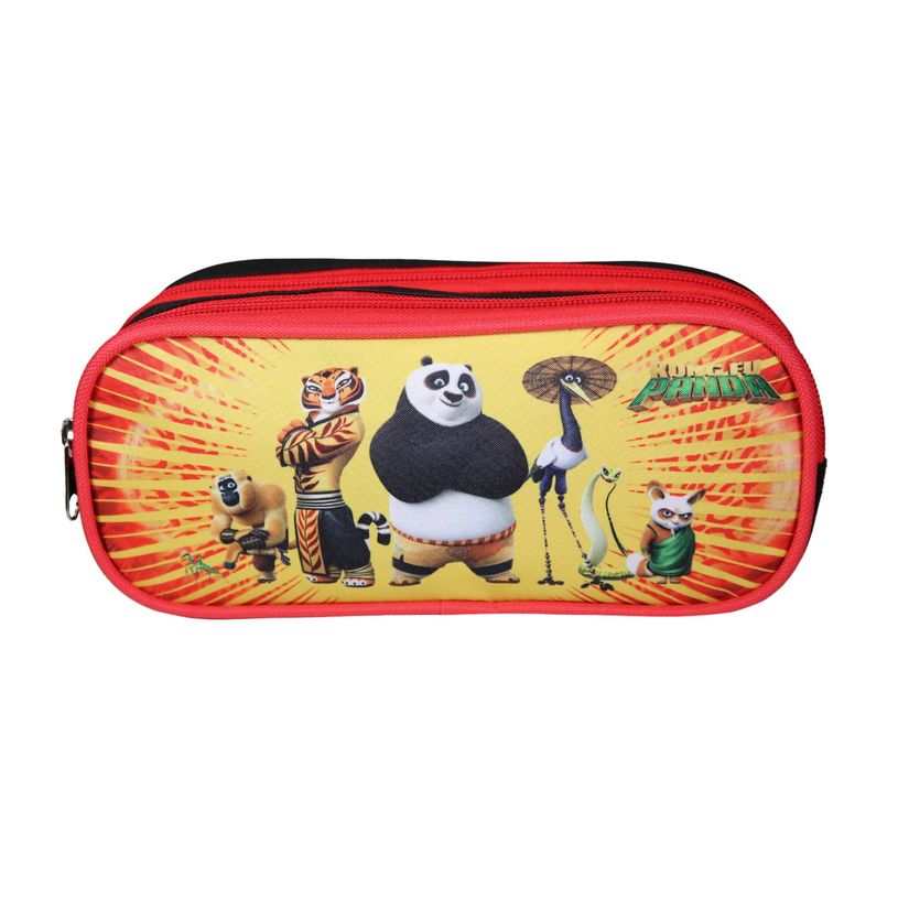 3666311022246-Trousse Kung Fu Panda - 2 compartiments - rouge - Bagtrotter-P_405164076_1-0