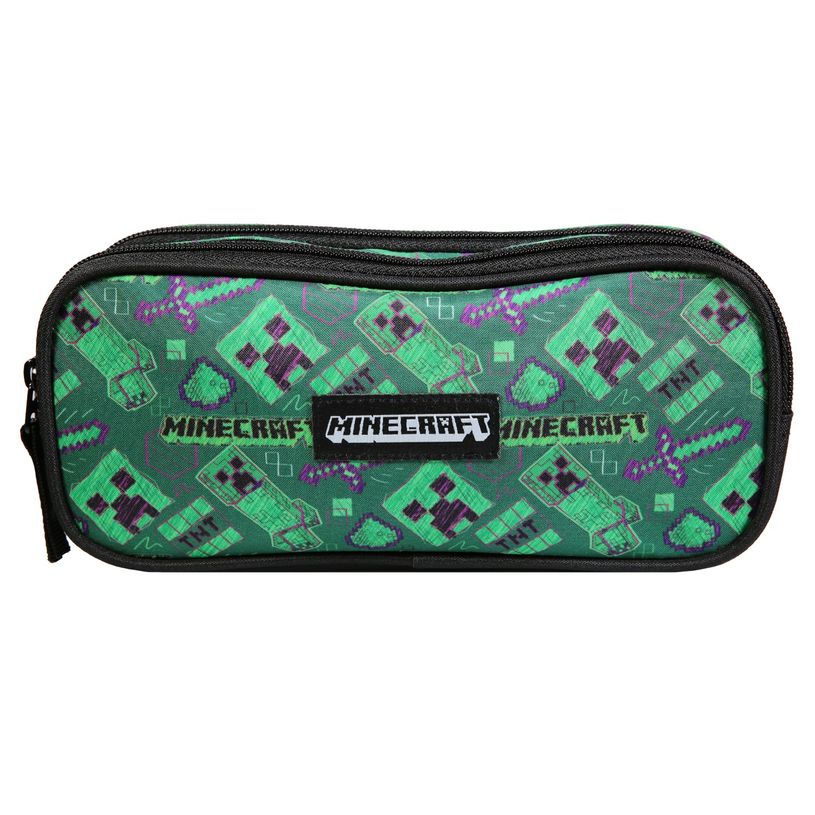 3666311016962-Trousse Minecraft - 2 compartiments - vert - Bagtrotter-P_405164083_1-0