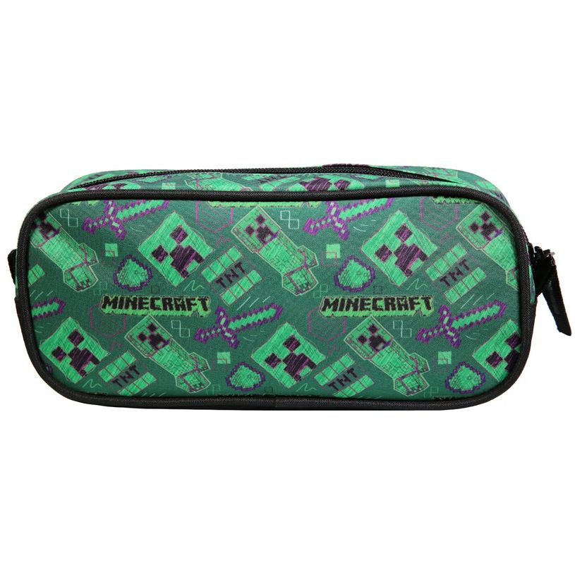 3666311016979-Trousse rectangulaire Minecraft - 1 compartiment - vert - Bagtrotter-P_405164113_3-2