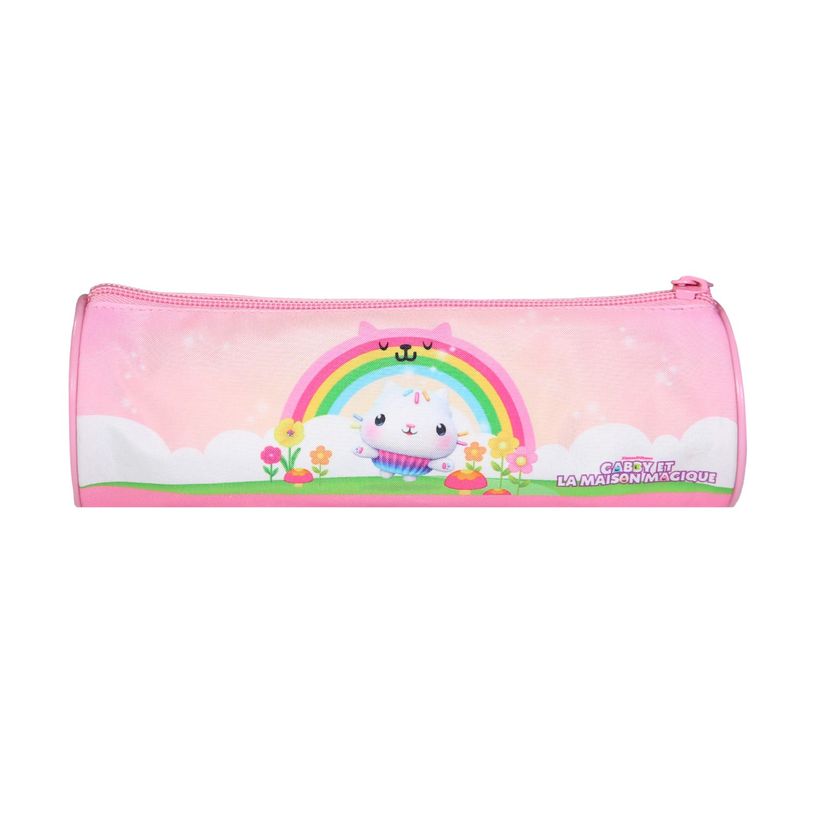 3666311024158-Trousse ronde Gabby et la maison magique - 1 compartiment - rose - Bagtrotter-P_405164116_3-2