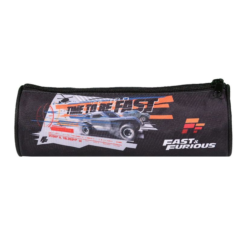 3666311021652-Trousse ronde Fast and Furious - 1 compartiment - noir - Bagtrotter-P_405164124_3-2