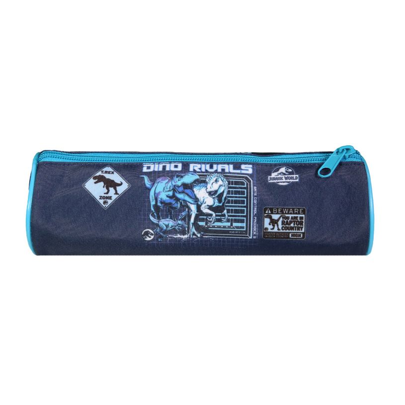 3666311022031-Trousse ronde Jurassic World - 1 compartiment - bleu - Bagtrotter-P_405164127_3-2