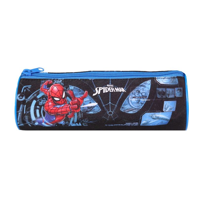 3666311019994-Trousse ronde Spiderman - 1 compartiment - bleu - Bagtrotter-P_405164155_1-0
