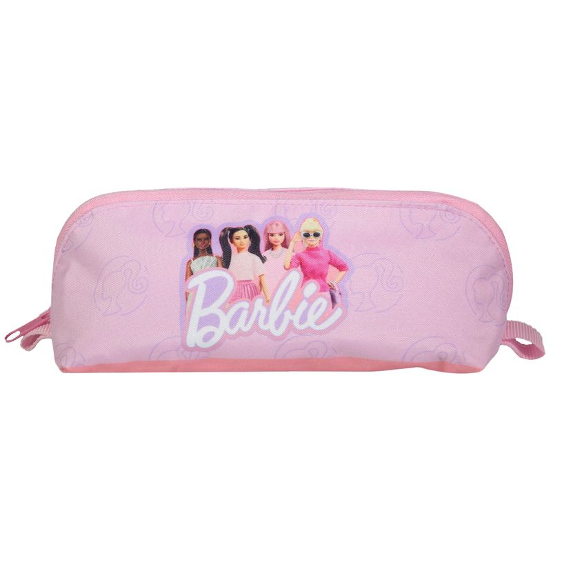 3666311022567-Trousse triangulaire Barbie réversible - 1 compartiment - rose - Bagtrotter-P_405164161_1-0