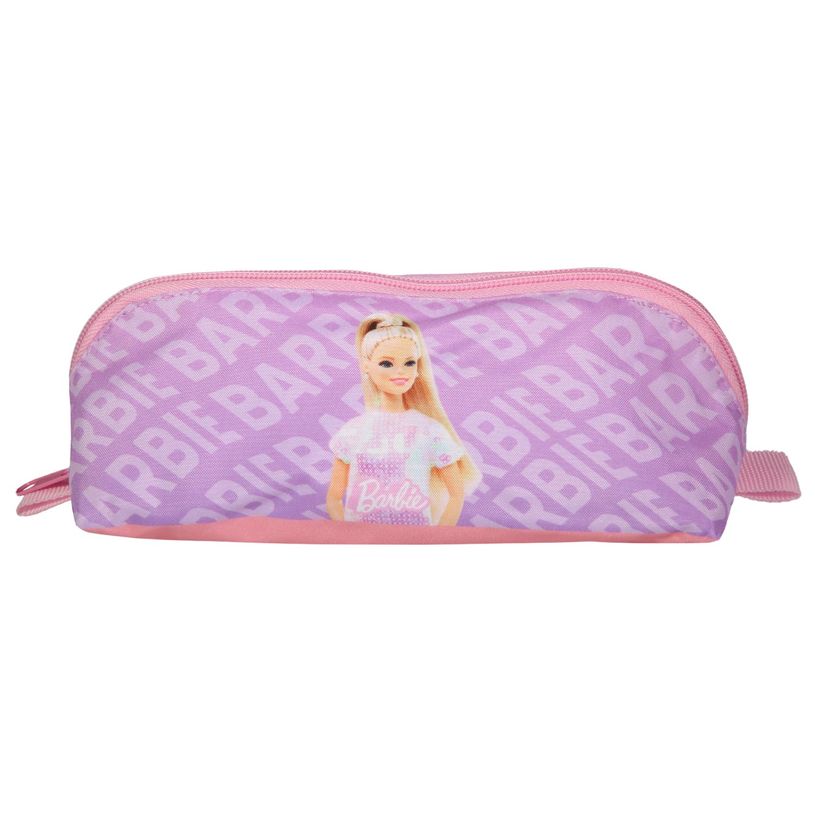 3666311022567-Trousse triangulaire Barbie réversible - 1 compartiment - rose - Bagtrotter-P_405164161_3-2