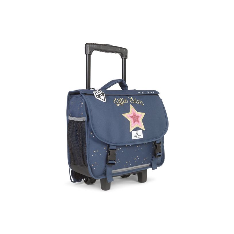 3663842008282-Cartable réversible à roulettes Star Blue - 38 cm - 2 compartiments - bleu - Pol Fox-P_405164583_11-11