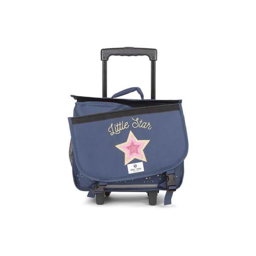 3663842008282-Cartable réversible à roulettes Star Blue - 38 cm - 2 compartiments - bleu - Pol Fox-P_405164583_13-13