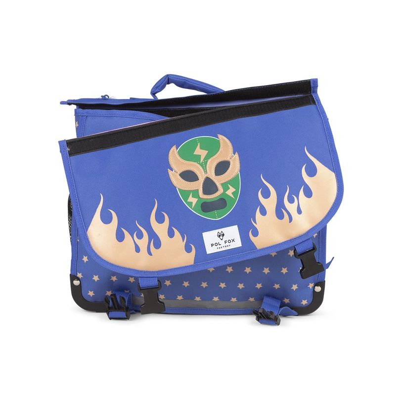 3663842008503-Cartable réversible Catch - 41 cm - 2 compartiments - bleu - Pol Fox-P_405164593_10-14