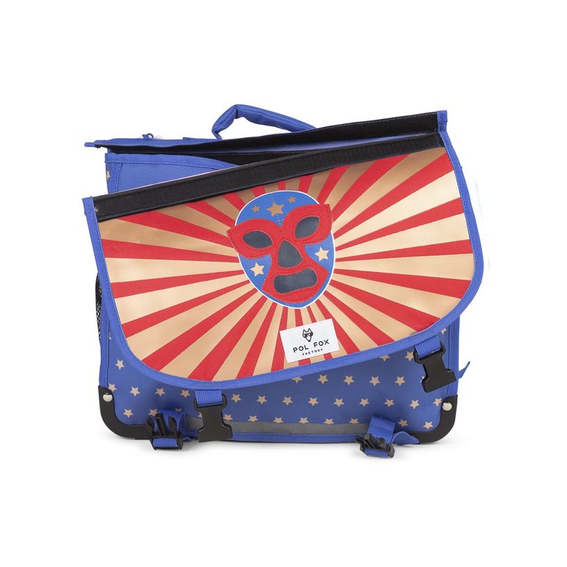 3663842008503-Cartable réversible Catch - 41 cm - 2 compartiments - bleu - Pol Fox-P_405164593_15-11
