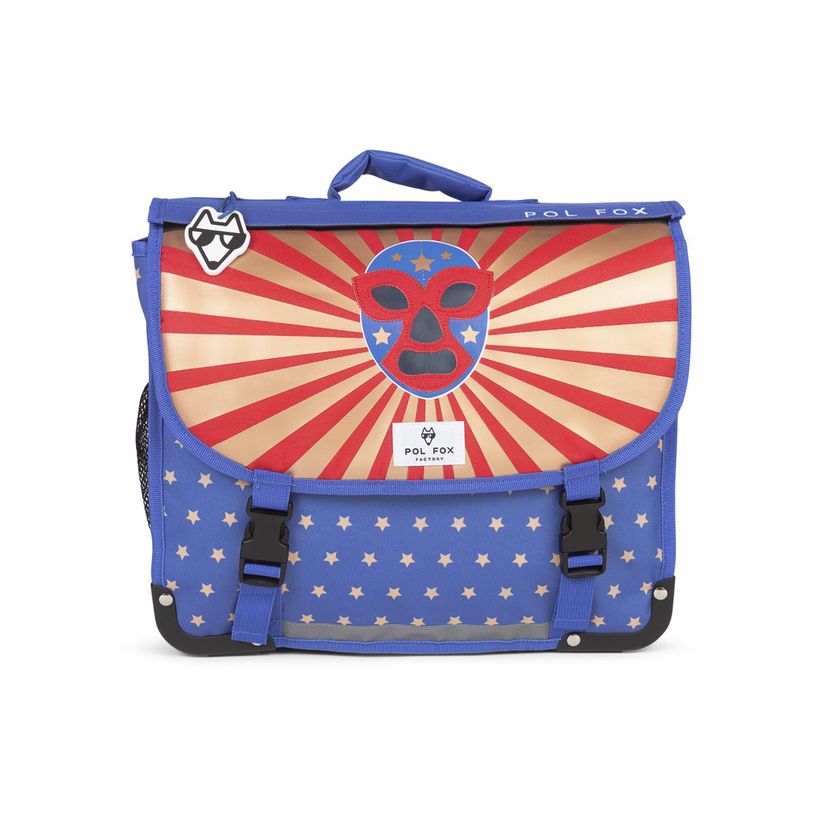 3663842008503-Cartable réversible Catch - 41 cm - 2 compartiments - bleu - Pol Fox-P_405164593_17-15