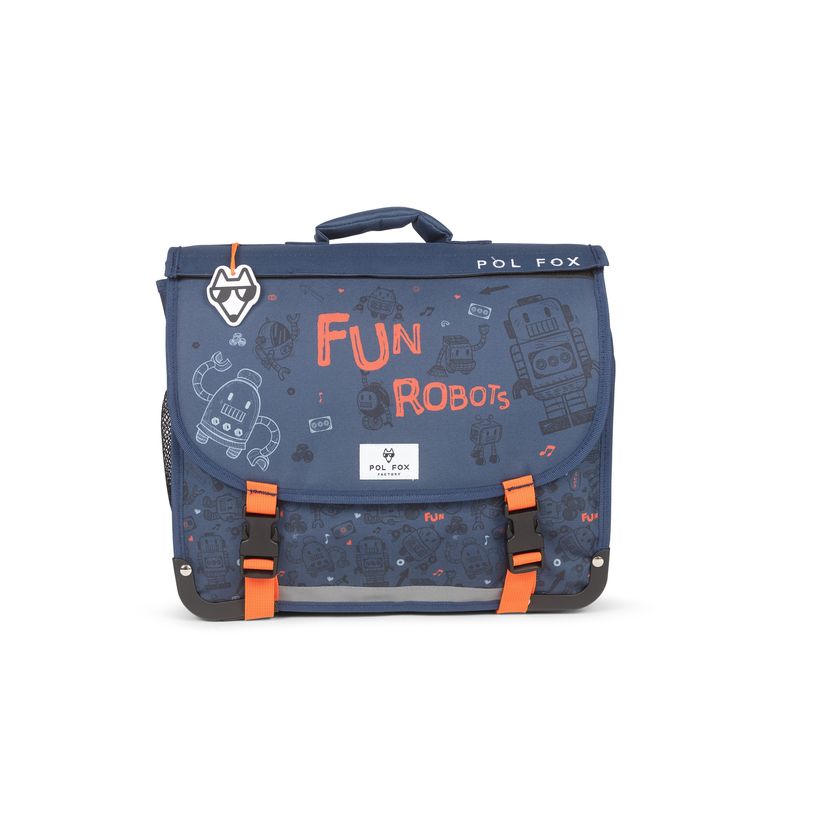 3663842008442-Cartable réversible Robot - 38 cm - 2 compartiments - bleu - Pol Fox-P_405164600_2-1