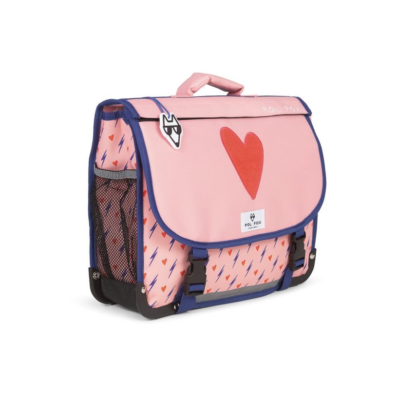 3663842008206-Cartable réversible Heart - 38 cm - 2 compartiments - rose - Pol Fox-P_405164604_13-11