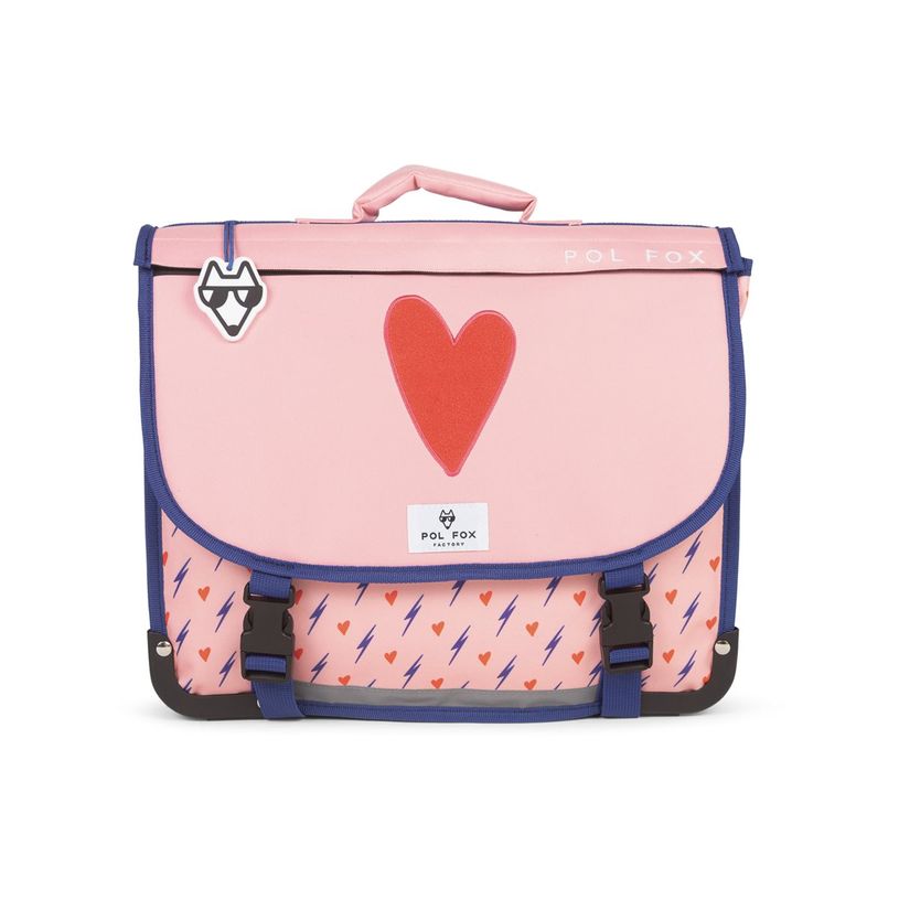 3663842008206-Cartable réversible Heart - 38 cm - 2 compartiments - rose - Pol Fox-P_405164604_15-8
