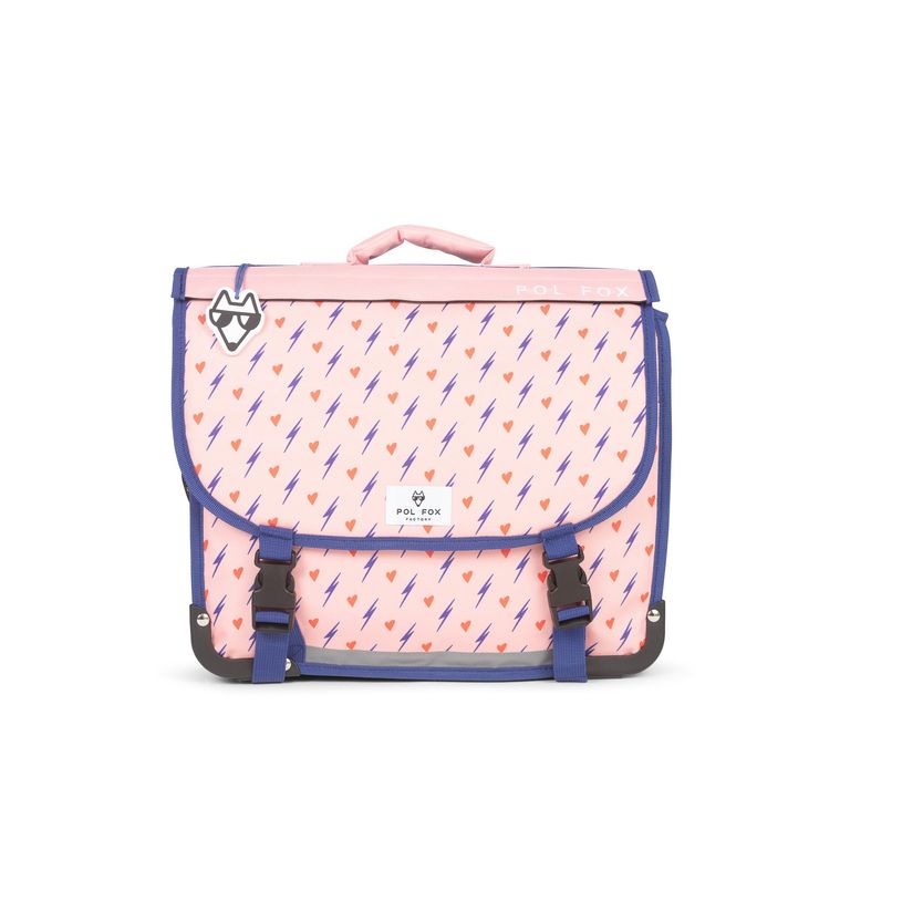 3663842008206-Cartable réversible Heart - 38 cm - 2 compartiments - rose - Pol Fox-P_405164604_3-2