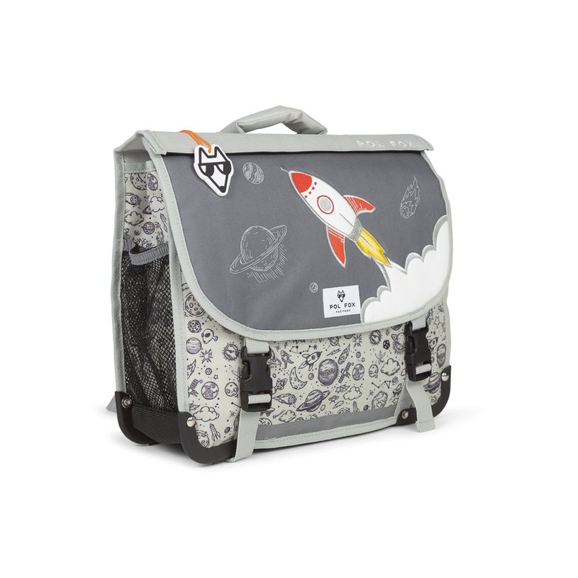 3663842008336-Cartable réversible Rocket - 38 cm - 2 compartiments - gris - Pol Fox-P_405164605_18-9