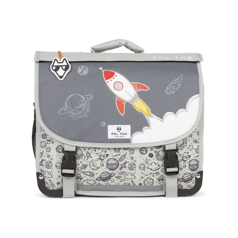3663842008336-Cartable réversible Rocket - 38 cm - 2 compartiments - gris - Pol Fox-P_405164605_9-18