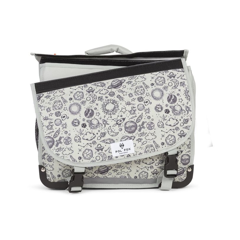 3663842008329-Cartable maternelle réversible Rocket - 35 cm - 1 compartiment - gris - Pol Fox-P_405164609_15-15