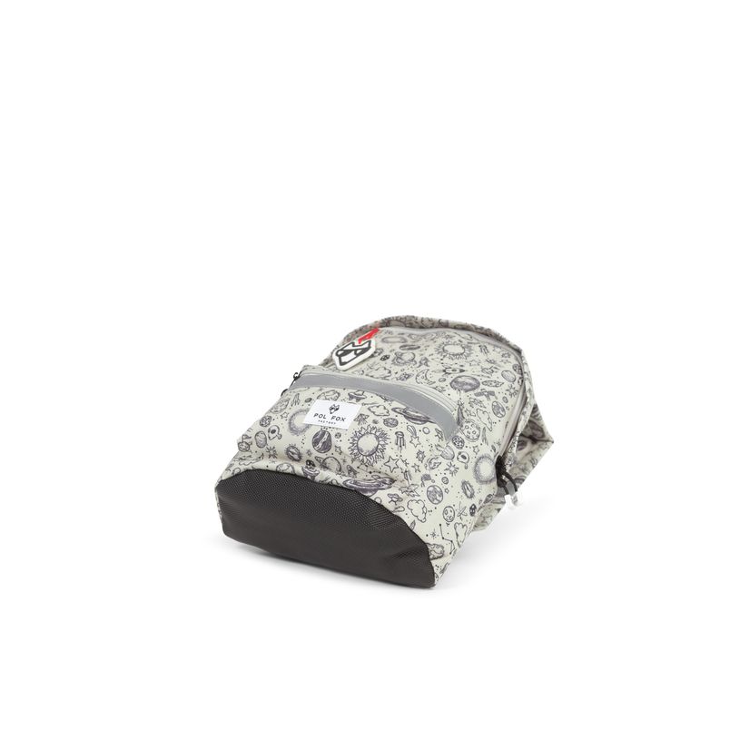 3663842008343-Sac à dos maternelle Rocket - 1 compartiment - gris - Pol Fox-P_405164614_4-3