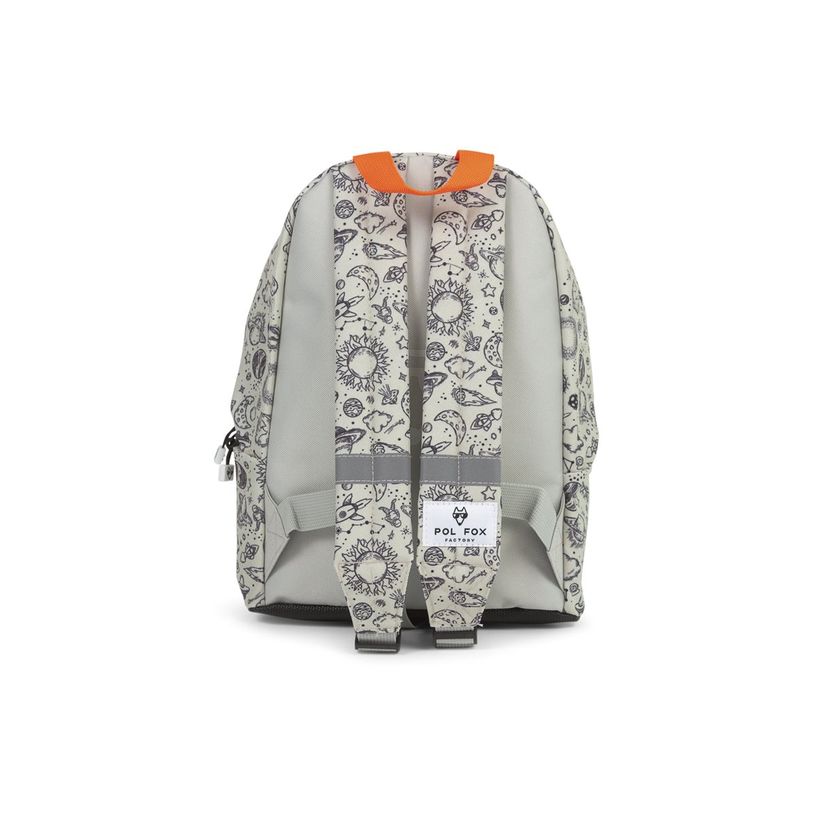 3663842008343-Sac à dos maternelle Rocket - 1 compartiment - gris - Pol Fox-P_405164614_8-5