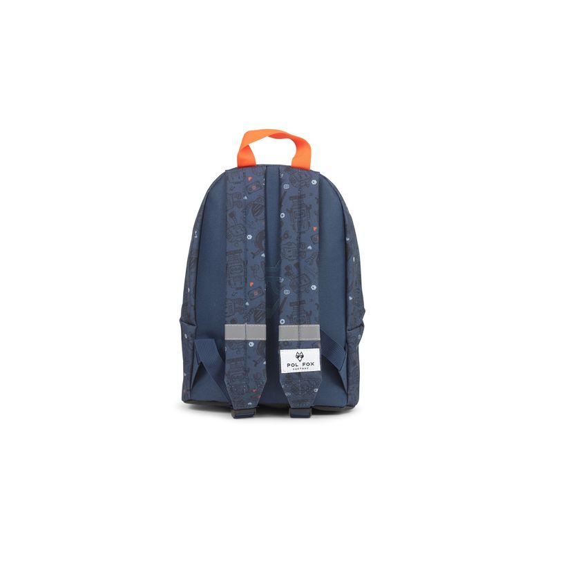 3663842008459-Sac à dos maternelle Robot - 1 compartiment - bleu - Pol Fox-P_405164615_3-2