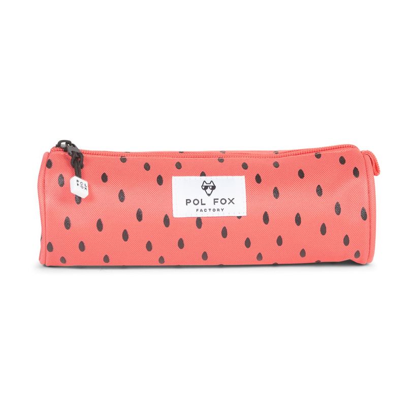 3663842008183-Trousse ronde Tutti Frutti - 1 compartiment - rouge - Pol Fox-P_405164630_3-2