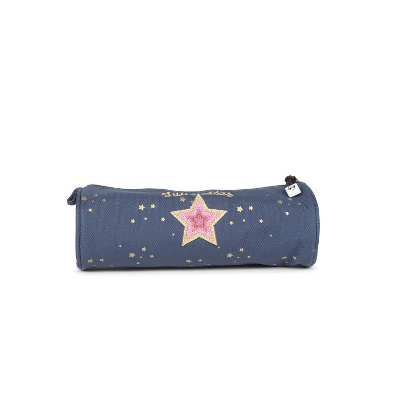3663842008305-Trousse ronde Star Blue - 1 compartiment - bleu - Pol Fox-P_405164632_1-0