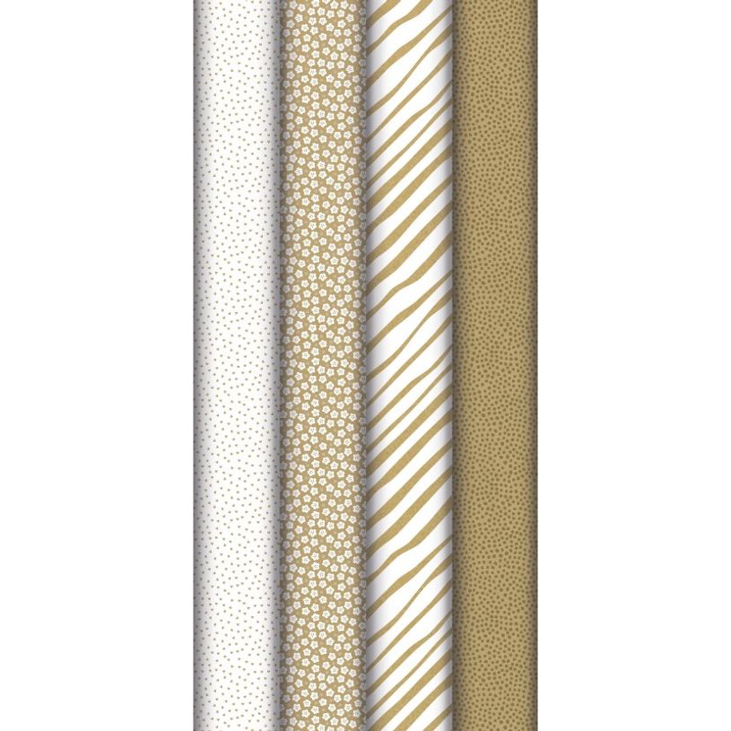 3329682239087-Clairefontaine - Papier - white & gold - Roll (70 cm x 5 m) - 70 g/m² - papier kraft recy-P_405164728_1-0