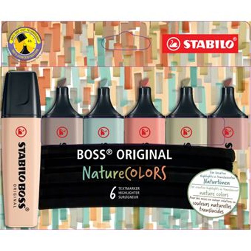 4006381603140-STABILO BOSS ORIGINAL NATURE COLORS - Pack de 6 surligneurs - couleurs assorties-P_405164777_2-1