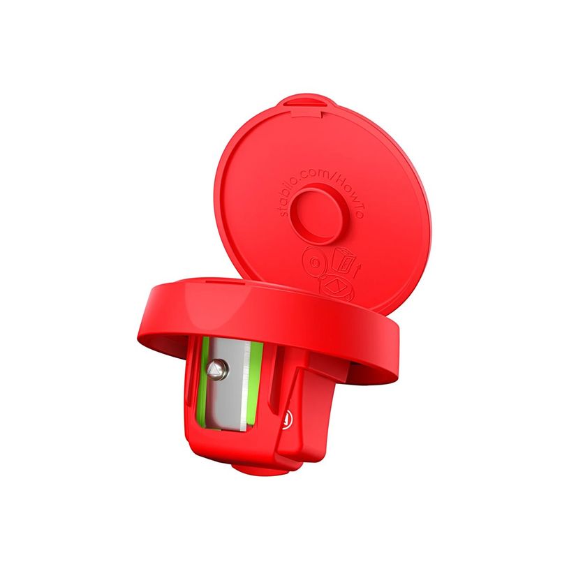 4006381601184-STABILO Woody 3 in 1 - Taille-crayon avec réservoir - rouge-P_405164801_4-1