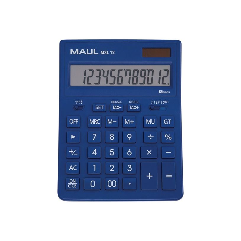 4002390091282-Calculatrice de bureau Maul MXL 12 - 12 chiffres - panneau solaire et pile - bleu-P_405164915_3-0