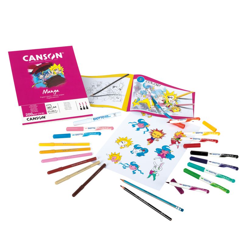 8000825051968-GIOTTO Set Créatif Art Lab Manga 50 pièces--1