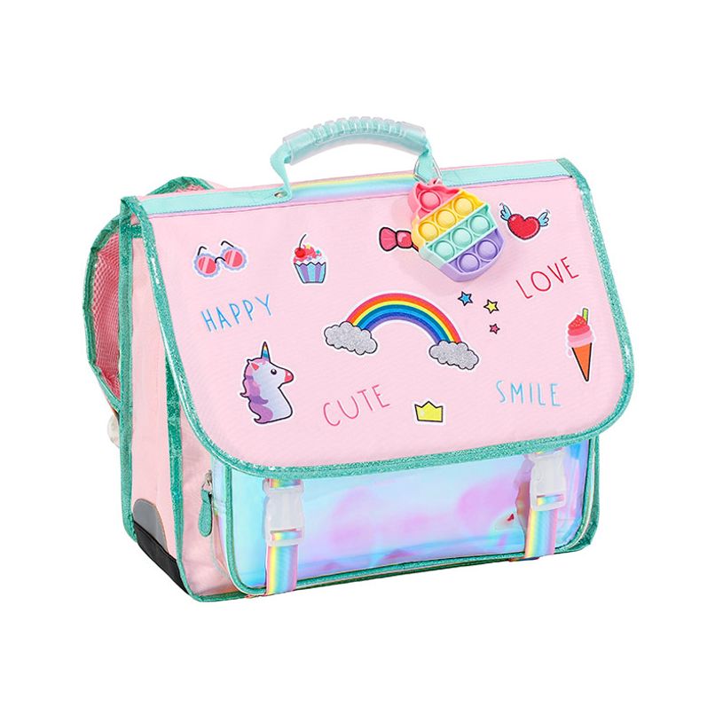 3135253283133-Cartable 38 cm Bubbles - 2 compartiments - Viquel--0