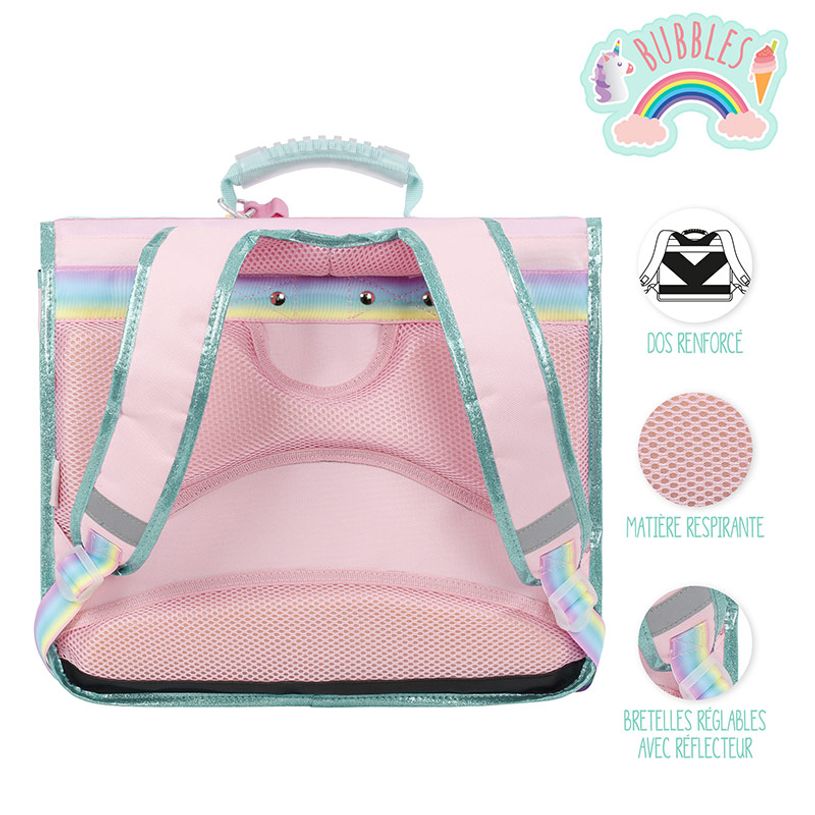3135253283133-Cartable 38 cm Bubbles - 2 compartiments - Viquel--5
