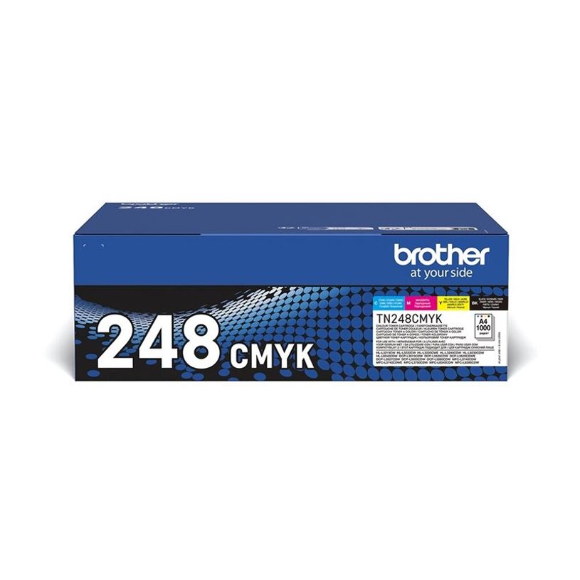 4977766821865-Brother TN248 - pack de 4 - noir, jaune, cyan, magenta - cartouche laser d'origine-P_405165131_9-3