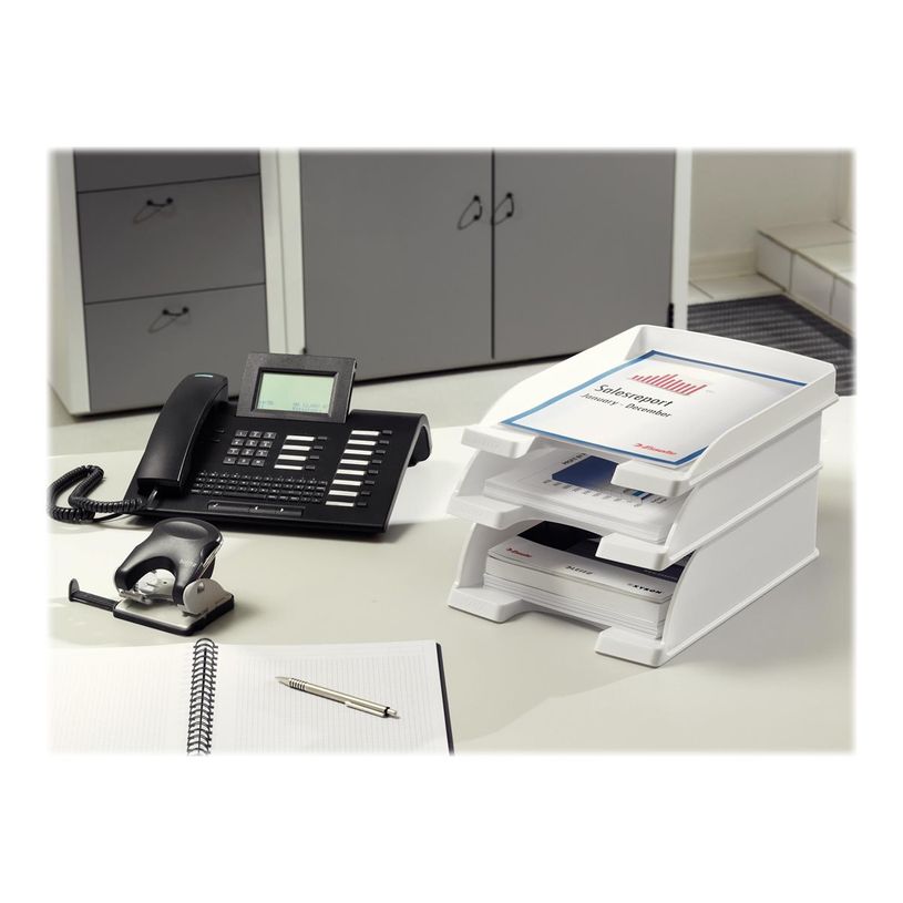 4002432515820-Leitz Plus - Corbeille à courrier A4 - clair-P_405165146_3-2