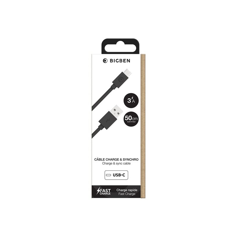 3571211512820-Bigben Connected - Câble USB (M) pour USB-C (M) - 50 cm - noir-P_405165212_1-1