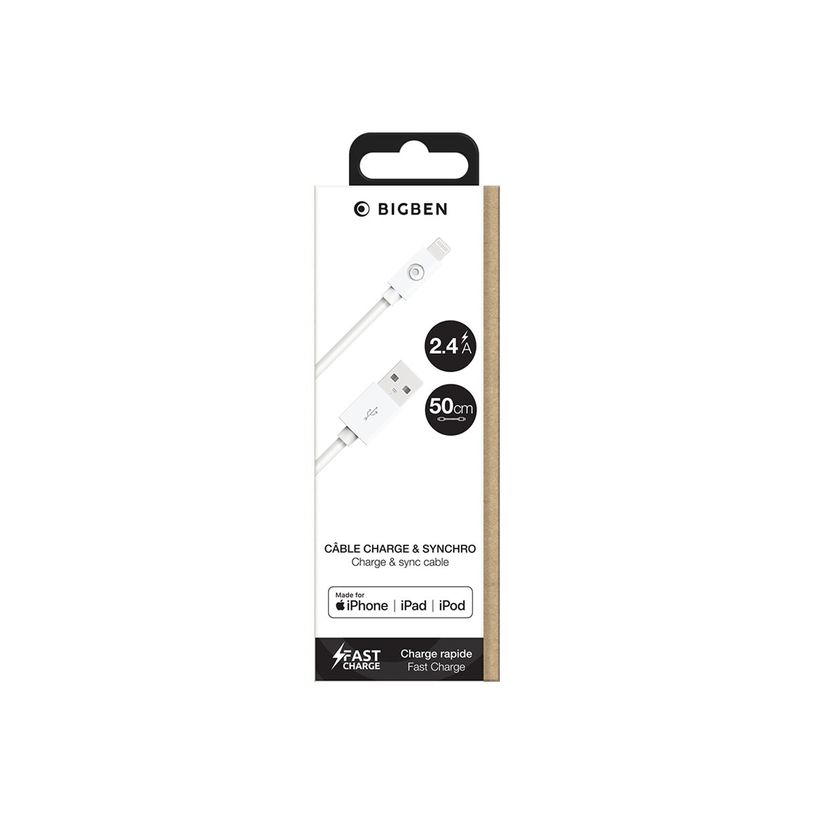 3571211512844-Bigben Connected - Câble USB (M) pour Lightning - 50 cm - blanc-P_405165213_1-1